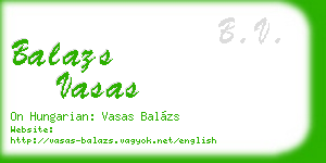 balazs vasas business card